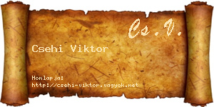 Csehi Viktor névjegykártya